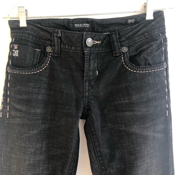 BUCKLE MEK BLACK DISTRESSED JEANS 26 - Picture 5 of 8